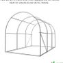 Polytunnel Greenhouse 3x2x2m  Poly Tunnels Gardening Walk In Pollytunnel Tent with Steel Frame Image 2