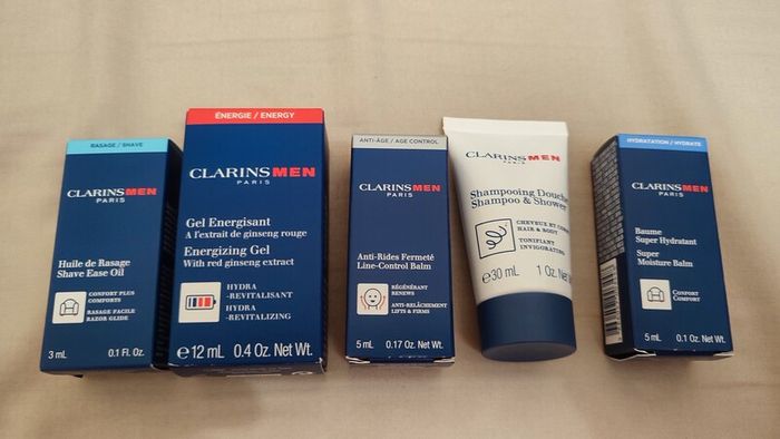 clarins men hygiene grooming set kit
