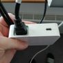 Apple Computer Monitor Model Number A1081 Cinema Display With Adapter And Power Cables. Image 3