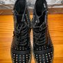 Dr Martens 1460 Ladies Black Smooth Studded Atlas Leather Punk Goth Zip Boots UK6 EU39 Image 9