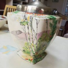 Vintage 1930s Royal Winton Grimwades 'Paradise' Biscuit Barrel