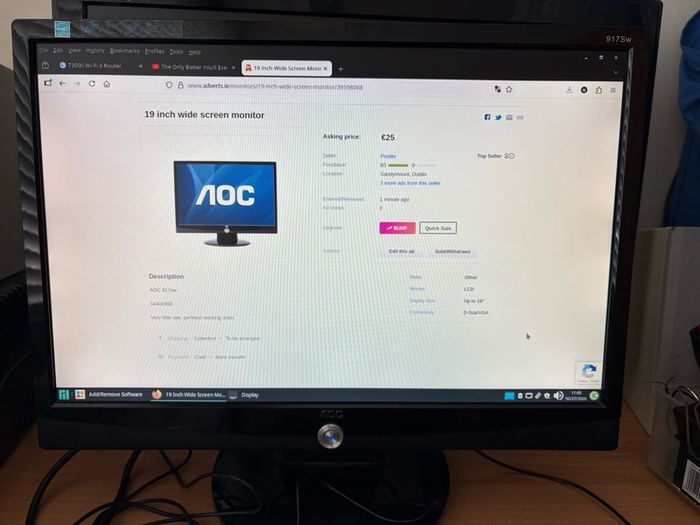 19 inch wide screen monitor