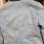 As new suede effect bomber style jacket, baby blue, worn only for confirmation Image 3