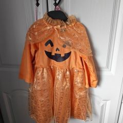girls Halloween pumpkin dress