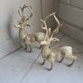 Gold Glitter Christmas Reindeer x 2 Image 2