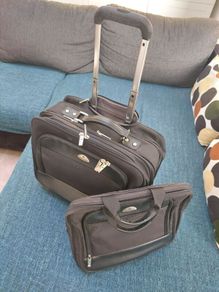 Samsonite Cabin Luggage + Laptop Case - like NEW