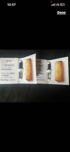 One lady million paco rabanne men's perfumes miniature set brand new