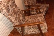 Pair of vintage rocking armchairs