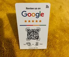 Custom Stand with Your Unique Barcode for Receiving Reviews