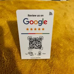 Custom Stand with Your Unique Barcode for Receiving Reviews
