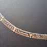 Hellas Greek Key Sterling Silver Marcasite Necklace Image 2
