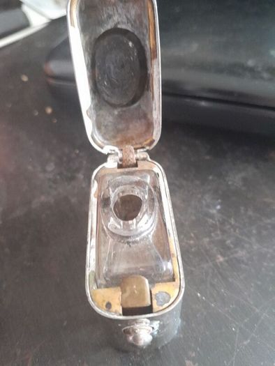 old traveling inkwell