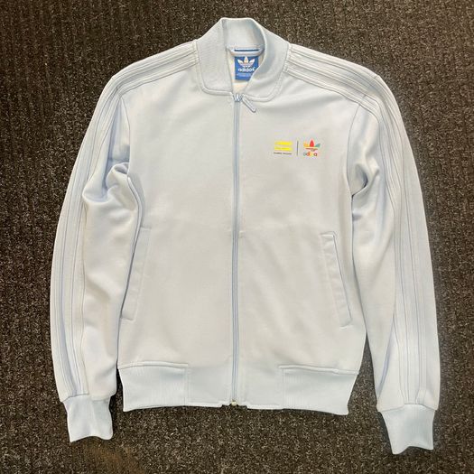 Adidas Zip Up Pharrell Williams Rainbow Collection BABY BLUE X-SMALL
