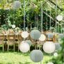 Sage green Paper Lanterns Image 4