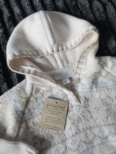 The Little White Company Knitted Jumper with Hood