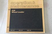 Caterpillar 936 Wheel Loader Operation &amp; Maintenance Manual