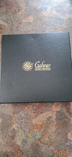 Galway Crystal 8" Engraved Plate