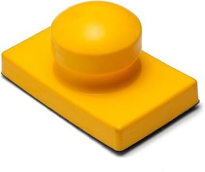 Glass Polish 15914 Hand Sanding Block, Hook & Loop Handheld Sanding Pad | 120 x 75 mm