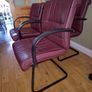 4 Office Style Leather Arm Chairs Image 2