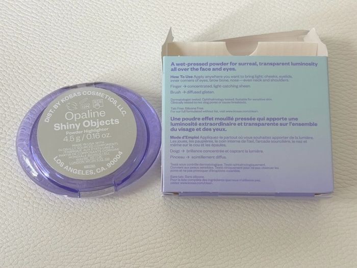Kosas Shiny Objects Wet Glisten Powder Highlighter 4.5g shade Opaline