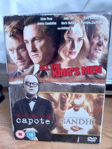 Dvd Collection Capote Gandhi All The King's Men Sean Penn Phillip Seymour Hoffman