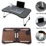 Laptop Bed Table Lap Standing Desk for Bed and Sofa Breakfast Bed Tray Laptop Lap Desk Folding Coffee Tray Image 6
