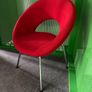 red designer chair. Image 2
