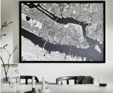 Ikea Bjorksta New York Black and White Canvas Picture