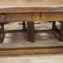 Solid Oak Rustic Refectory Table Image 6
