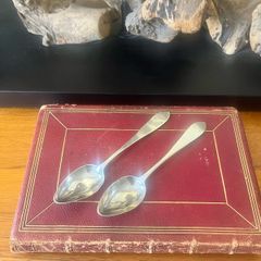 Antique Cork Provincial Silver Spoons
