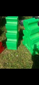 Showjumping blocks.