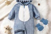 Baby Shark Fleece Onesie 9-12mo