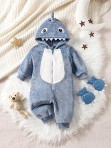 Baby Shark Fleece Onesie 9-12mo