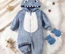 Baby Shark Fleece Onesie 9-12mo