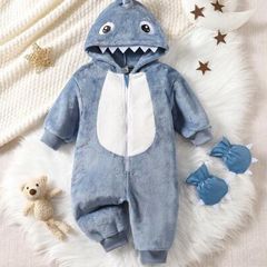 Baby Shark Fleece Onesie 9-12mo