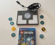 lego dimensions ps4 / ps5 game + toy pad / portal + character tokens