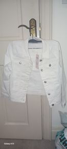 White denim jacket