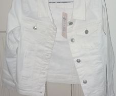 White denim jacket