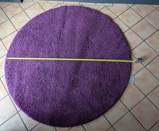 Purple Circular Rug