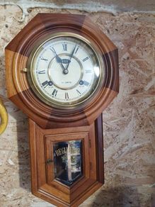Vintage octagonal wall clock