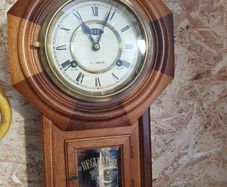 Vintage octagonal wall clock
