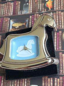 Newbridge silverware rocking horse boys clock new