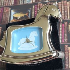 Newbridge silverware rocking horse boys clock new
