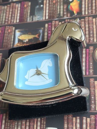 Newbridge silverware rocking horse boys clock new