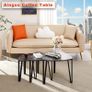 Nest of Table Industrial Nesting Table Set of 3 Coffee Tables End Side Tables for Home and Office (FREE SHIPPING) Image 3
