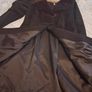 1960s Vintage Suede Brown Coat with mink fur trim (Dun Laoghaire) Image 3