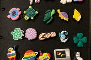 Croc charms unicorns, sea life, rainbow etc.