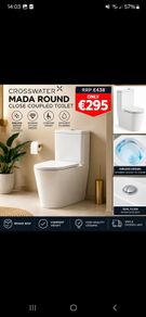 Crosswater Mada Round Close Coupled Toilet