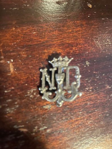 Vintage N de D Crown Brooch