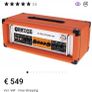 Orange Supercrush 100 Head w/ cover Image 4